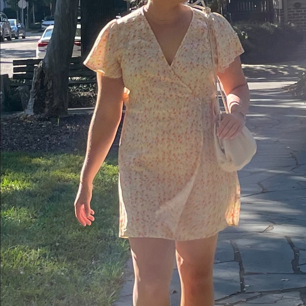 Floral Wrap Dress